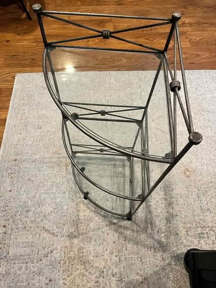 Photo of free Metal glass corner unit (Dover) #2