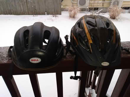 Photo of free 2 adult bicycle helmets (Cambridge, Porter Square) #1