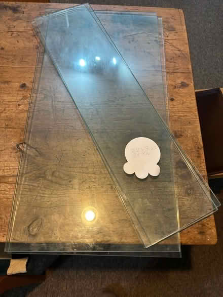 Photo of free 4 sections of toughened glass (ex shelves) (Weston Underwood DE6) #1