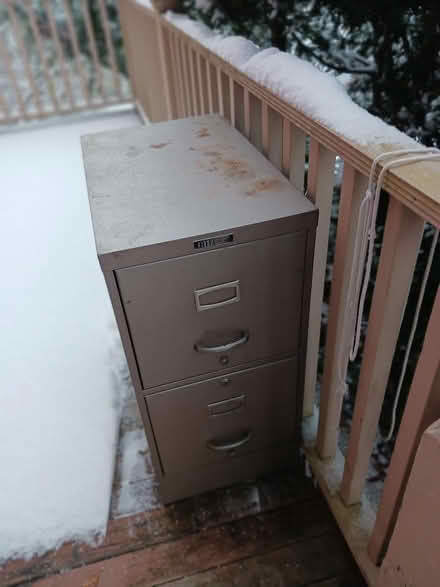Photo of free 2 drawer filing cabinets (31 walnut st arlington, ma) #2