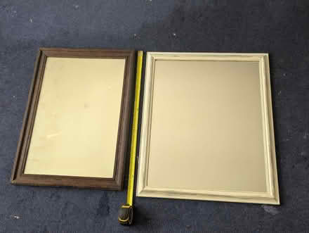 Photo of free Heavy brown wood mirror (Sutton) #4