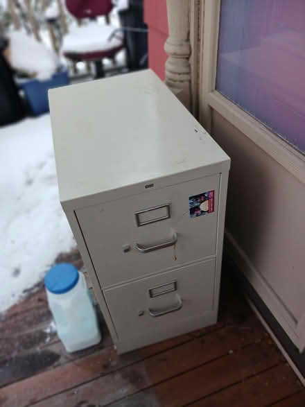 Photo of free 2 drawer filing cabinets (31 walnut st arlington, ma) #1