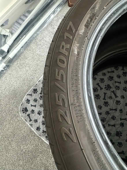 Photo of free 2 x car tyres ( hardly used) (Hawkesbury Junction CV6) #1