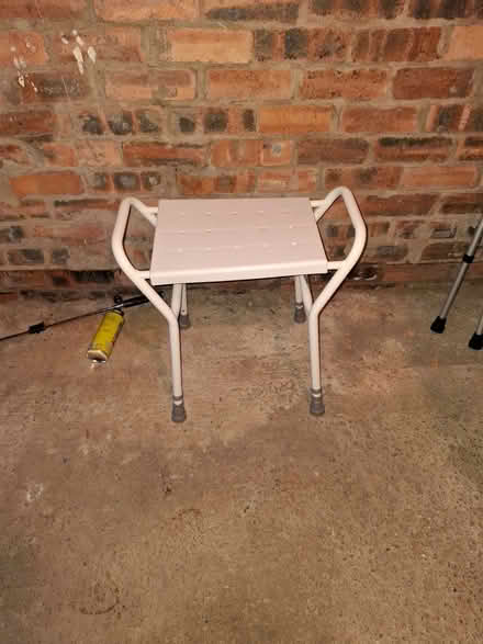 Photo of free New shower stool and adjustable walking sticks (Birniehill G74) #1