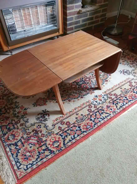 Photo of free coffee table with two drop leaf ends (Send Marsh GU23) #2