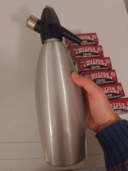 Photo of free Isi soda siphon and CO2 cartridges (Morningside Heights/Claremont) #1