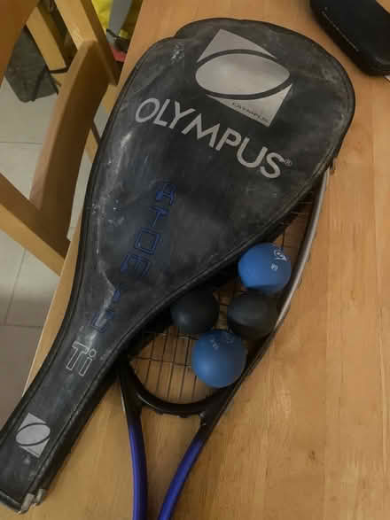 Photo of free Squash racket plus 4 balls (Whitefield (M45)) #1