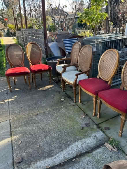 Photo of free 6 Dining chairs (Woodside/Rutherford Estates) #3