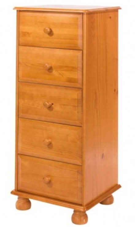 Photo of Tall set of wooden drawers (Kiveton Park S26) #1