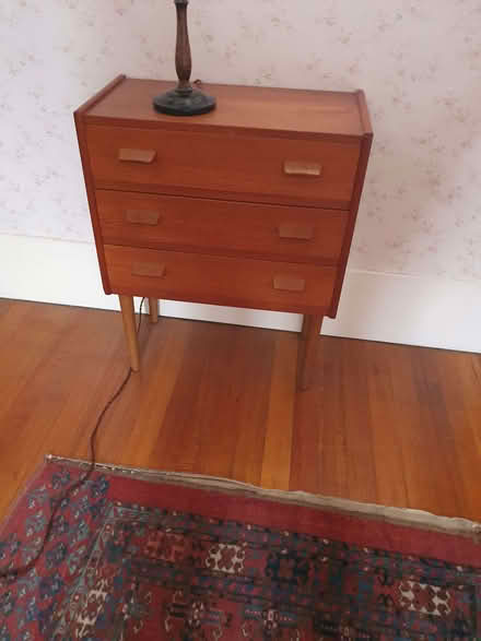 Photo of free small bedside 3 drawer chest of drawers (Send Marsh GU23) #2