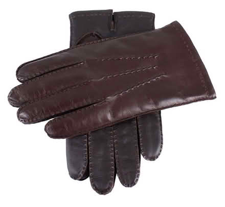 Photo of Black Or Very Dark Brown XL Men's Leather Gloves (TN23) #1