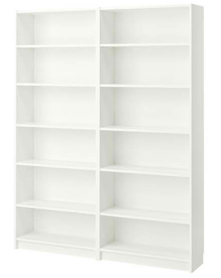 Photo of free IKEA book shelf - white (double) (Sheffield Manor) #1