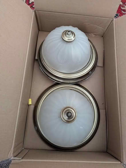 Photo of free 2 ceiling light globes w fixtures (Hawthorne, NY) #2