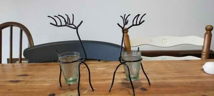 Photo of free Two reindeer candle holders (Wickford SS12) #1