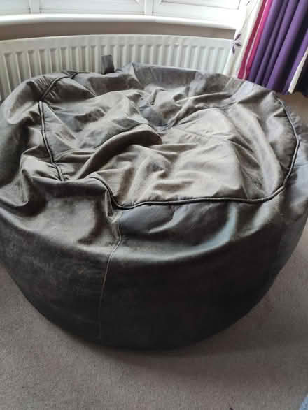 Photo of free Big leather bean bag (Orpington BR6) #1