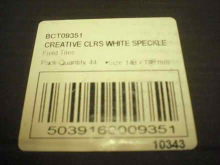 Photo of free British Ceramic Tiles- Wall- Creative Colours White Speckle (Hatch RG24) #3