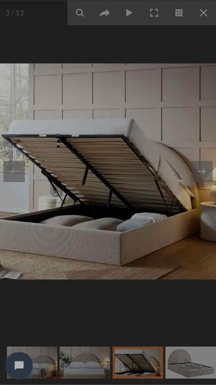 Photo of free Archer Ottoman Storage bed (Wc1e 6hp) #1