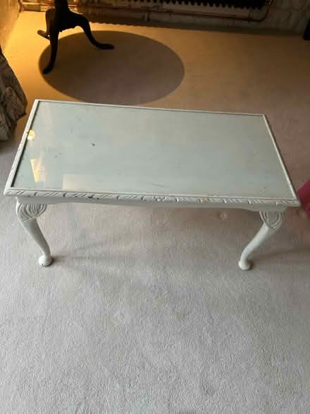 Photo of free Small coffee table, glass top (Cowbridge) #1