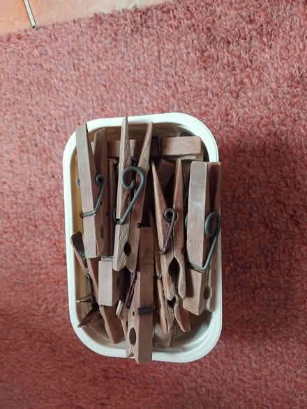 Photo of free Wooden Laundry Pegs (Andover SP10) #1