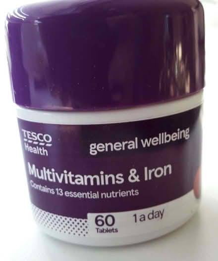 Photo of free Multivitamins and Iron tablets x 60 (Flitwick MK45) #1