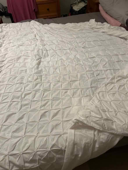 Photo of free White Super king duvet cover (Tilehurst) #1