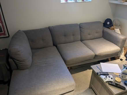 Photo of free Good condition sectional couch (Junction) #1