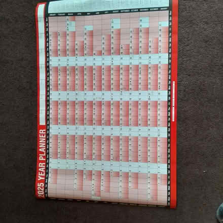 Photo of free 2025 year planner for wall (Eastbourne BN22) #1