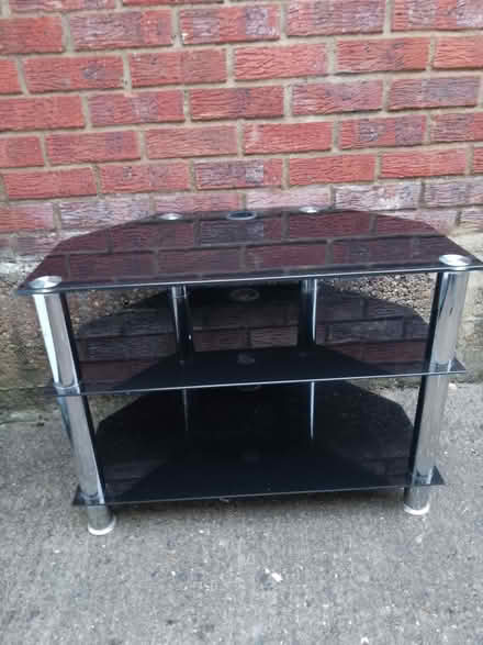 Photo of free TV black glass stand (Westone) #1