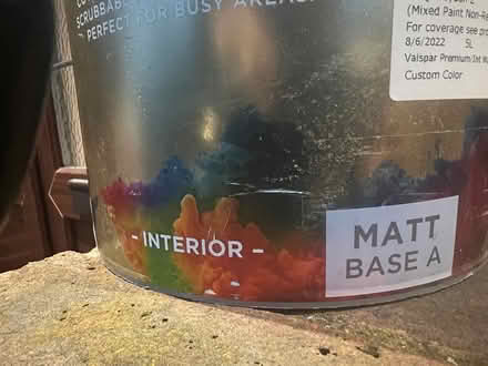 Photo of free Matt Base Valspar (CR8) #2