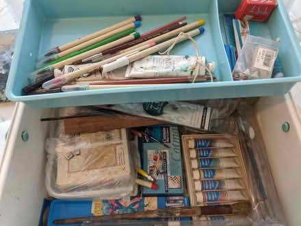 Photo of free Various pencils and watercolour paints (Chipping Sodbury BS37) #1