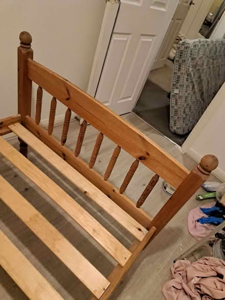 Photo of free Solid Pine Bed/Bottom Half Of A Bunk Bed (South Hornchurch RM13) #2