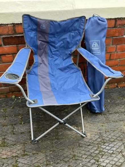 Photo of free FOLDING CAMPING CHAIRS (PAIR) Blue (Belle Vue SY3) #2