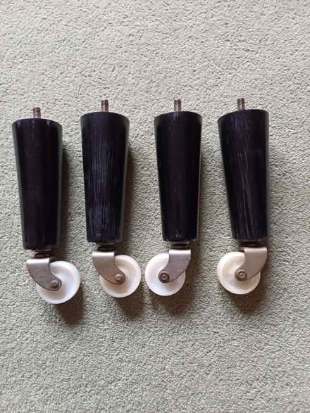 Photo of free 4 Wooden Legs on Castors (CT7) #1