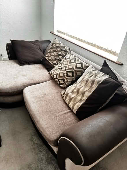 Photo of free Brown 3 Seater Corner Sofa (M35 0DF) #3