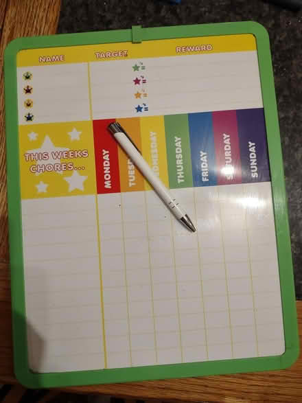 Photo of free Whiteboard chore/reward chart (Dundee Coldside DD3) #1