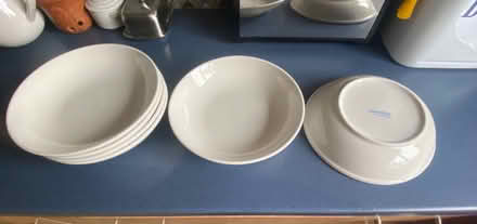 Photo of free 6 white pasta bowls (Kempshott Rise) #1