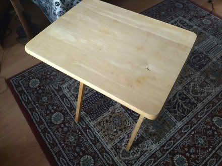 Photo of free Folding table, wooden, tray, single (Mount Florida G42) #4