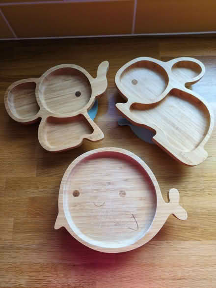 Photo of free 3 Bamboo weaning plates (Bishopton Hamlet CV37) #1