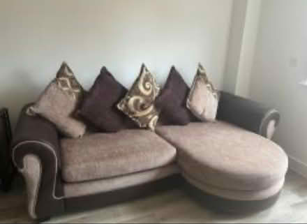 Photo of free Brown 3 Seater Corner Sofa (M35 0DF) #1