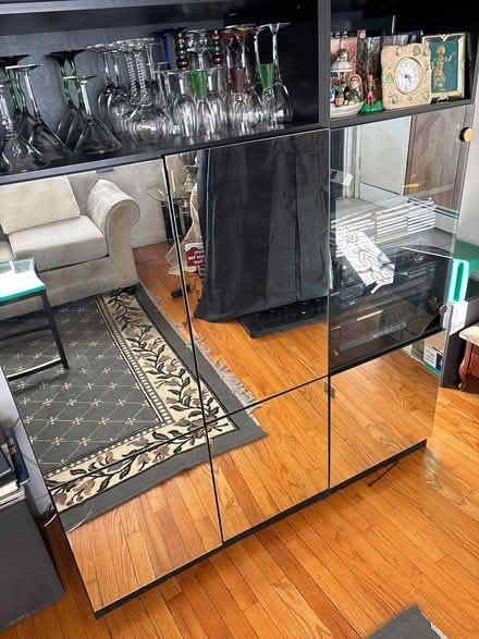 Photo of free Glass &mirror entertainment center (Eltingville . Staten Island) #2