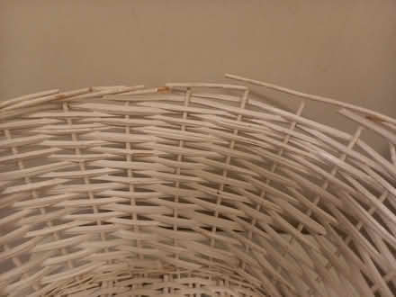 Photo of free White wicker basket (Canford Heath, BH17) #2