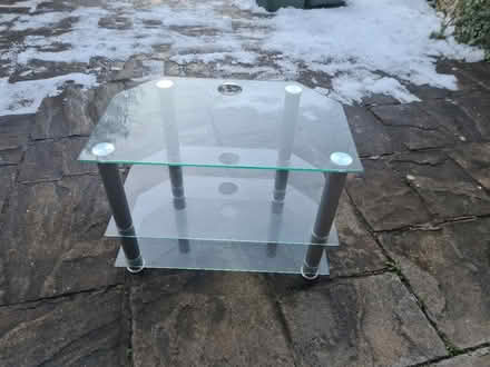 Photo of free Glass tv stand (Wirral) #1