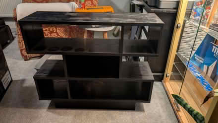 Photo of free Black wooden shelving unit (Belle Vue WF1) #1