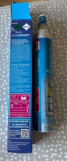 Photo of free Sodastream gas canister (Ware SG12) #1