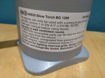 Photo of free Blowtorch with gas cannister (Clewer New Town SL4) #2