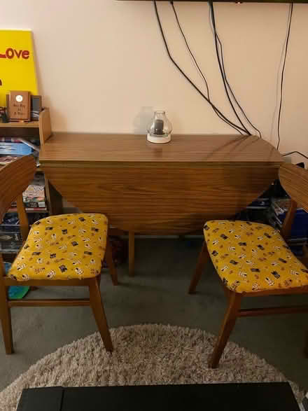 Photo of free Drop leaf Table & Two Chairs (Wroughton SN4) #4