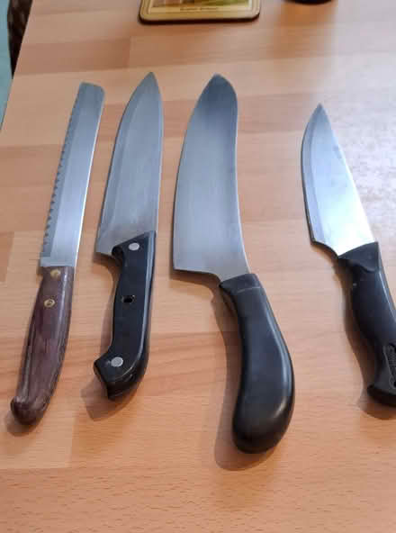 Photo of free 4 kitchen knives (Forest Green GL6) #1