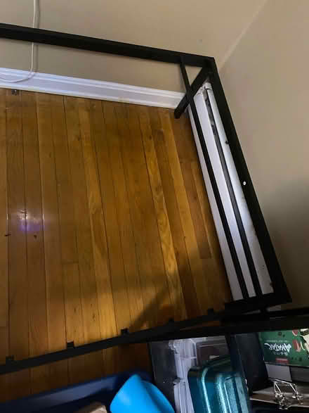 Photo of free Metal twin bed frame (West laurel) #1