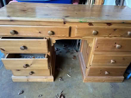 Photo of free Pine desk (Crowborough TN6 1SU) #2