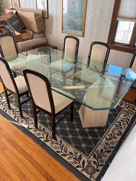 Photo of free Glass dinning room table (Eltingville . Staten Island) #1